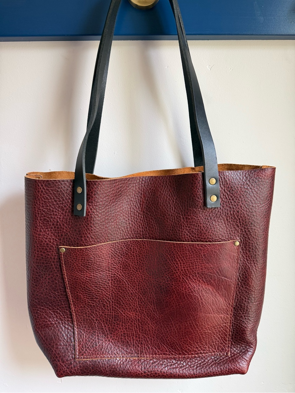 Portland Leather Goods HTF Cinnamon Bear Tote